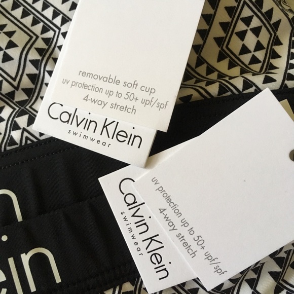 NWT patterned Calvin Klein two-piece bikini - Picture 8 of 8